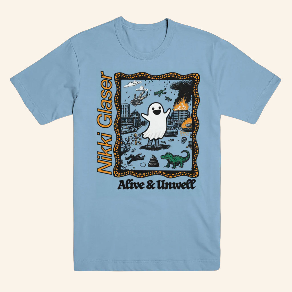 Nikki Glaser Merch Ghost T-Shirt Christmas Present Ideas For Him