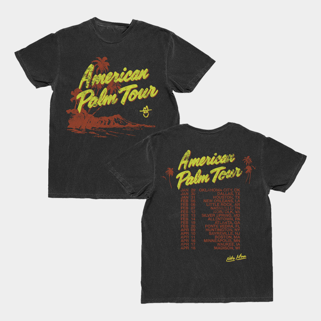 Niko Moon Merch 2026 American Palm Dateback Spring Tour T-Shirt Gifts For Music Fans-1