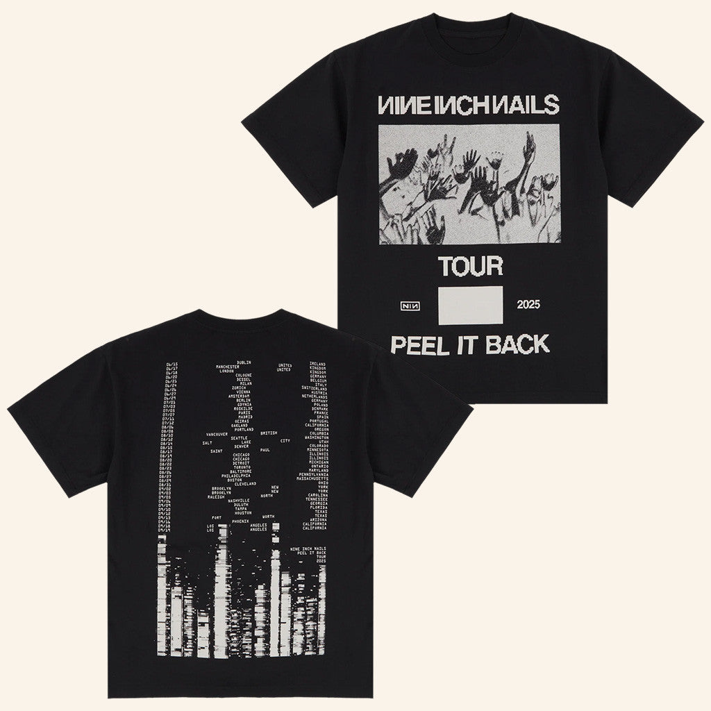 NIN Peel It Back Tour Merch Inverted Crowd T-Shirt Nine Inch Nails Merch Gifts For Him NIN Peel It Back Tour Merch Inverted Crowd T-Shirt Nine Inch Nails Merch Gifts For Him