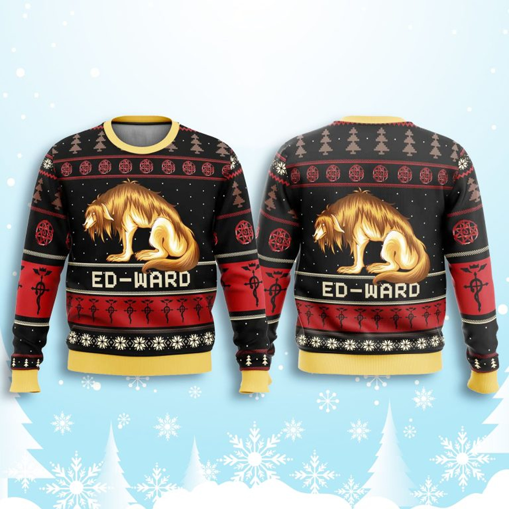 Nina Tucker Ed Ward Fullmetal Alchemist Ugly Christmas Sweater Christmas Present For Dad