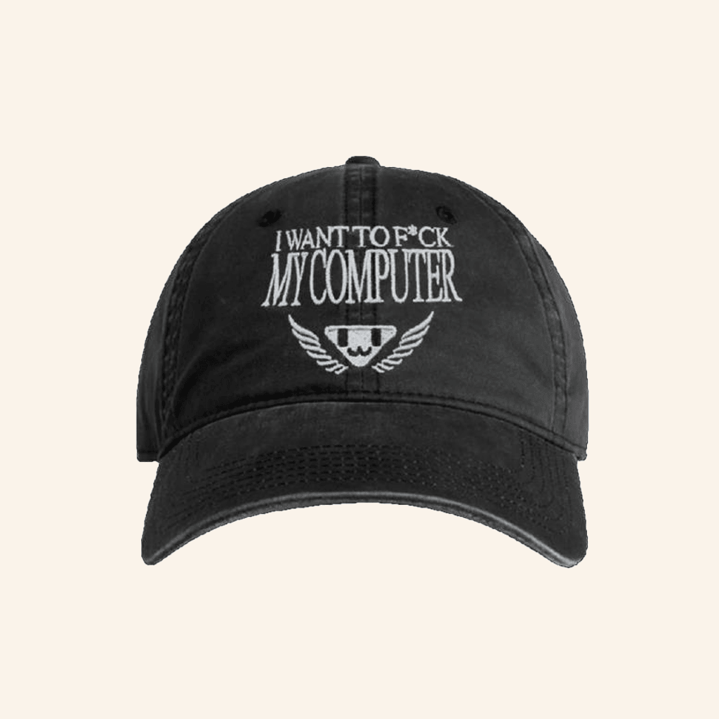 Ninajirachi Merch I Wanna F My Computer Faded Embroidered Hat Dad Gifts Ninajirachi Merch I Wanna F My Computer Faded Embroidered Hat Dad Gifts