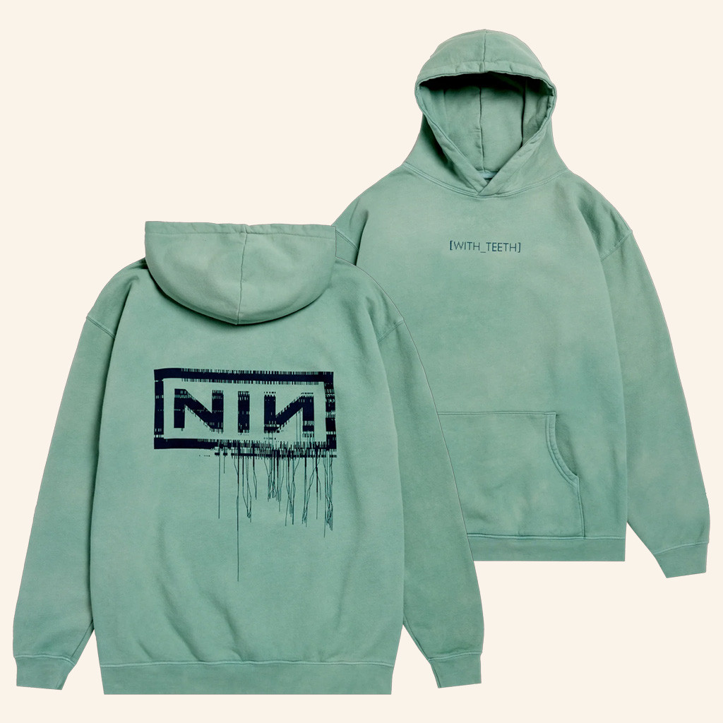Nine Inch Nails Merch With Teeth 20 Hoodie Cool Gifts For Rock Lovers