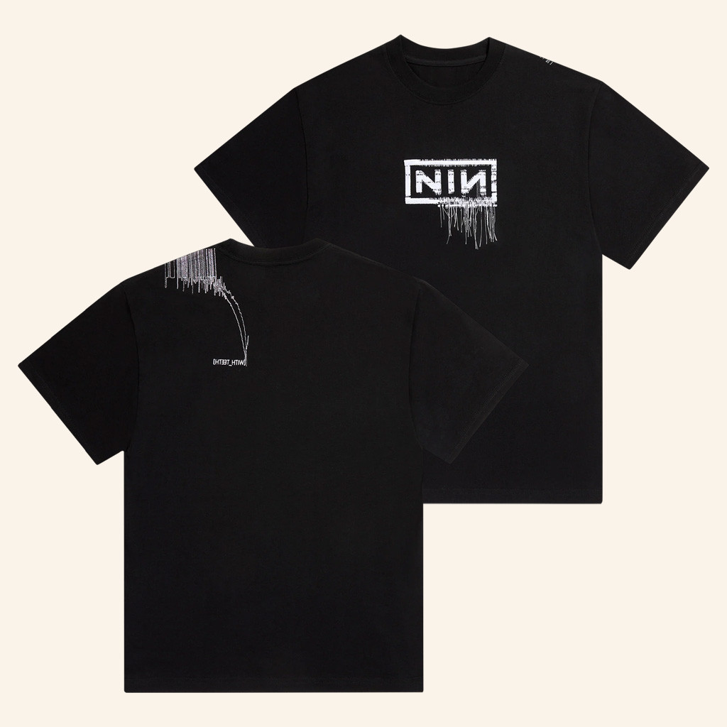 Nine Inch Nails Merch With Teeth 20 Thread T-Shirt Gifts For A Rock Music Lover Nine Inch Nails Merch With Teeth 20 Thread T-Shirt Gifts For A Rock Music Lover