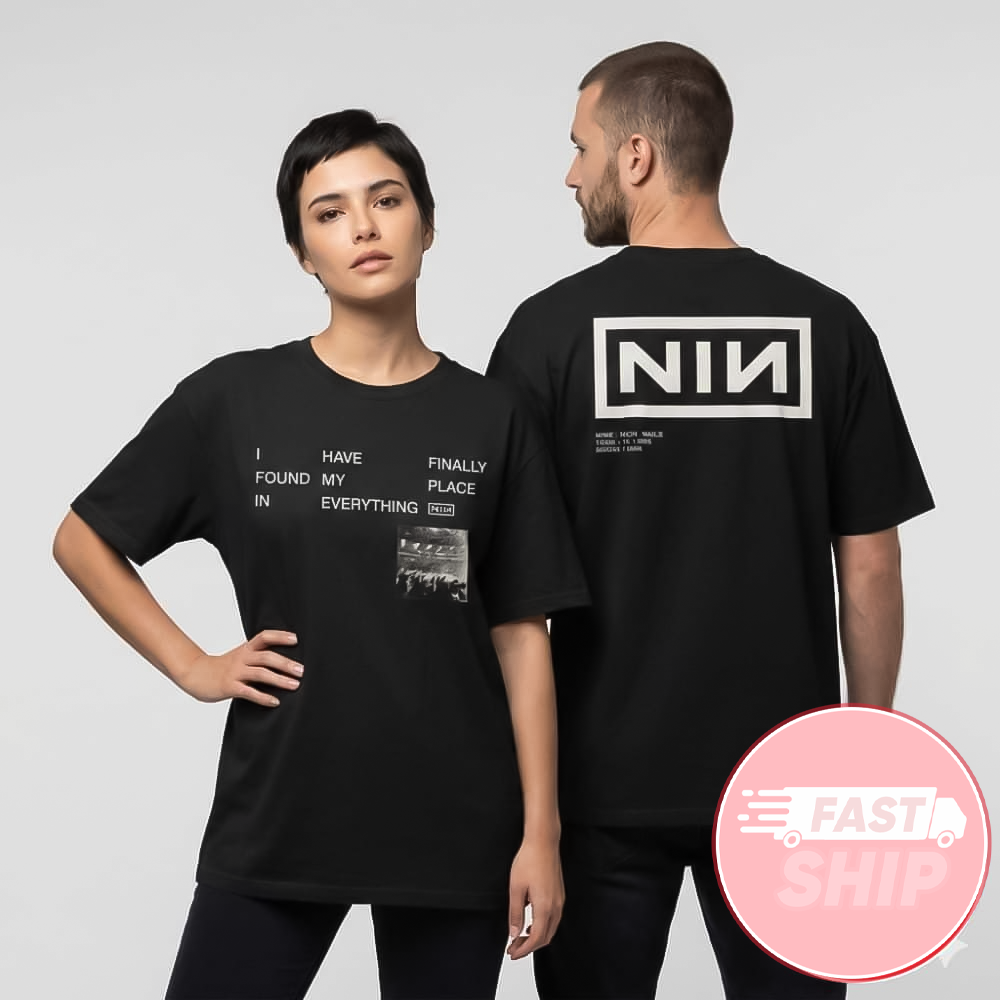 Nine Inch Nails Peel It Back Tour 2026 Live In Boston TD Garden I Have Finally Found My Place In Everything Lyric T-Shirt