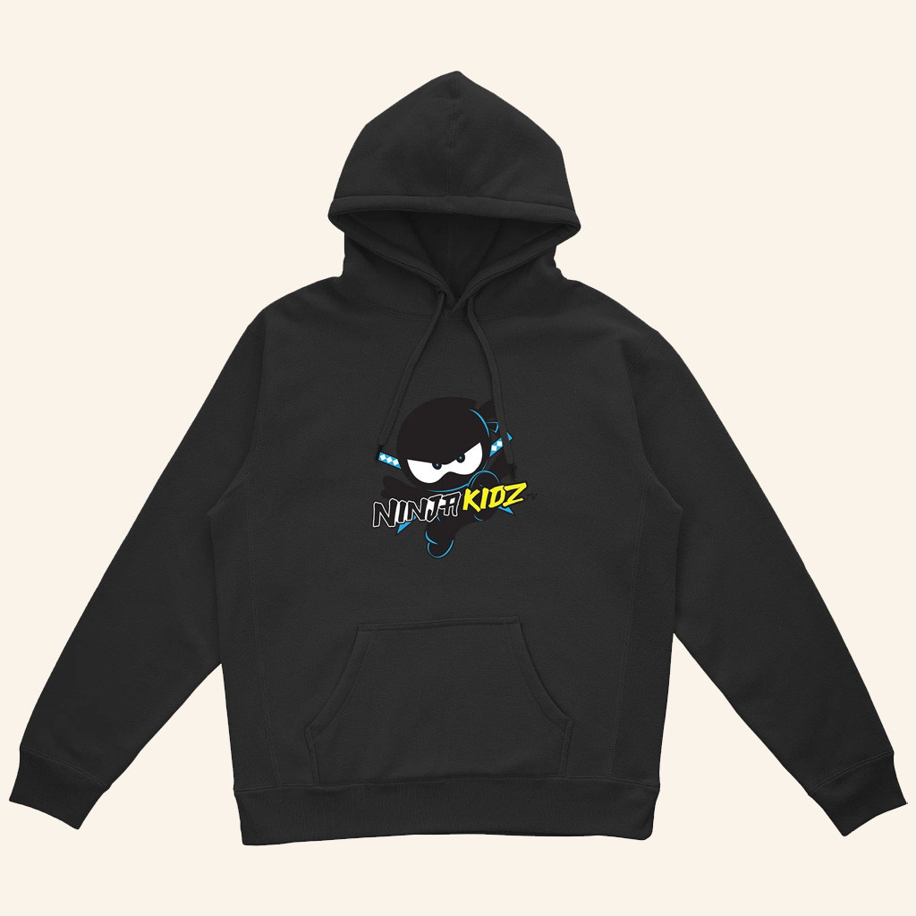 Ninja Kidz Merch Ninja Kidz Original Logo Black Hoodie Gifts For Boyfriend