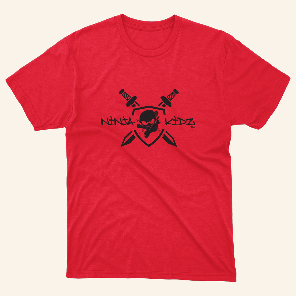 Ninja Kidz Merch Shield T-Shirt Birthday Gift Ideas For Son