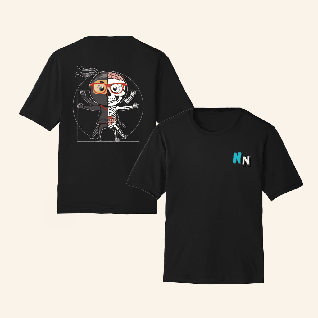 Ninja Nerd Merch Vitruvian Ninja Nerd Shirt Gifts For Friends Ninja Nerd Merch Vitruvian Ninja Nerd Shirt Gifts For Friends