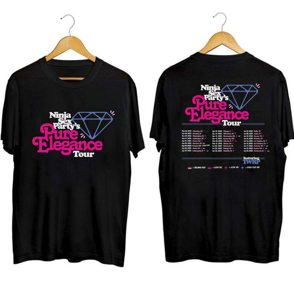 Ninja Sex Party Pure Elegance Tour Shirt Fan Merch Gifts For Boyfriend
