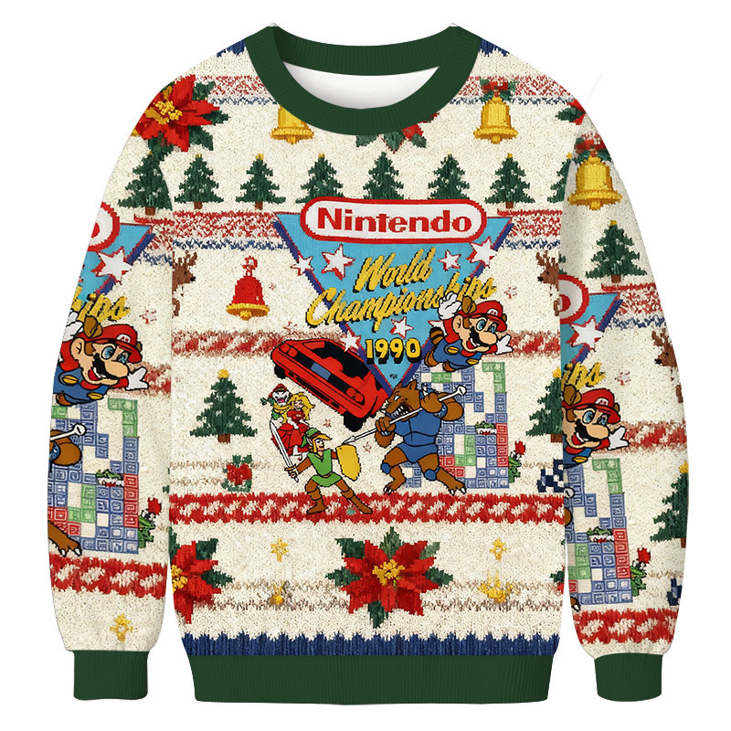 Nintendo 1990 World Championships Christmas Ugly Sweatshirt Funny Christmas Holiday Sweater Gift Ideas Nintendo 1990 World Championships Christmas Ugly Sweatshirt Funny Christmas Holiday Sweater Gift Ideas