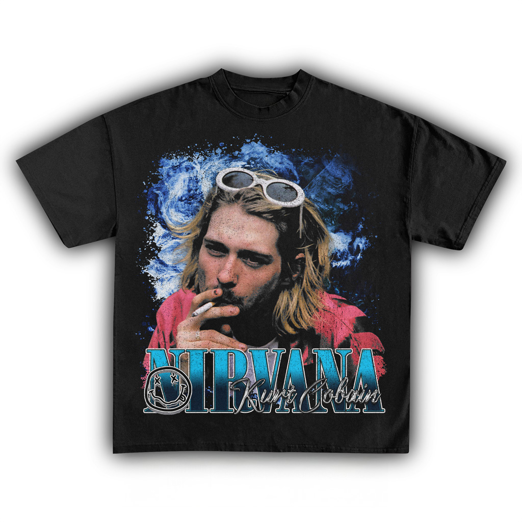 Nirvana Kurt Cobain Black T-Shirt Kurt Cobain Merch Gifts For Someone Who Loves Music Nirvana Kurt Cobain Black T-Shirt Kurt Cobain Merch Gifts For Someone Who Loves Music