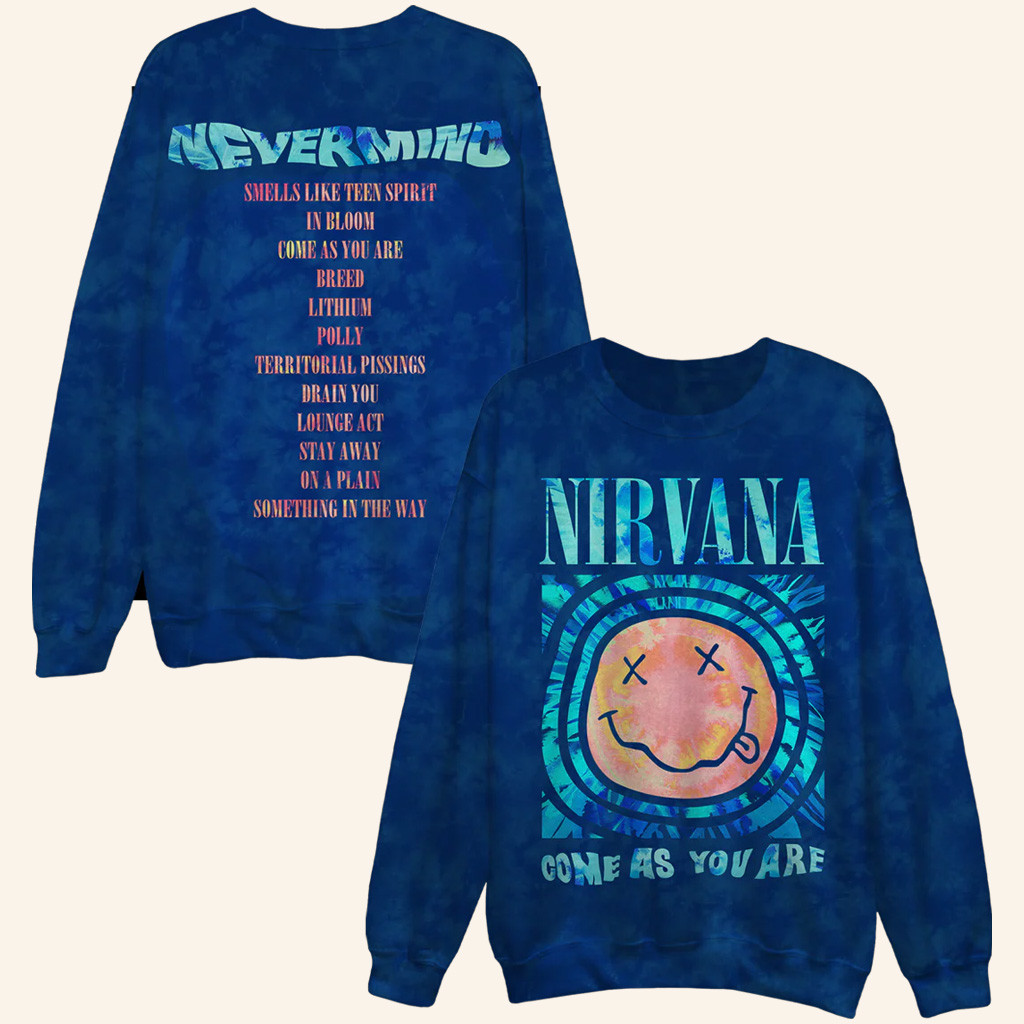 Nirvana Merch Come As You Are Nevermind Sweatshirt Best Christmas Gifts For Boyfriend Nirvana Merch Come As You Are Nevermind Sweatshirt Best Christmas Gifts For Boyfriend