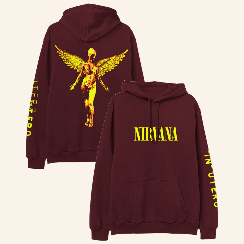 Nirvana Merch In Utero Hoodie Christmas Gift Ideas For Boyfriend Nirvana Merch In Utero Hoodie Christmas Gift Ideas For Boyfriend