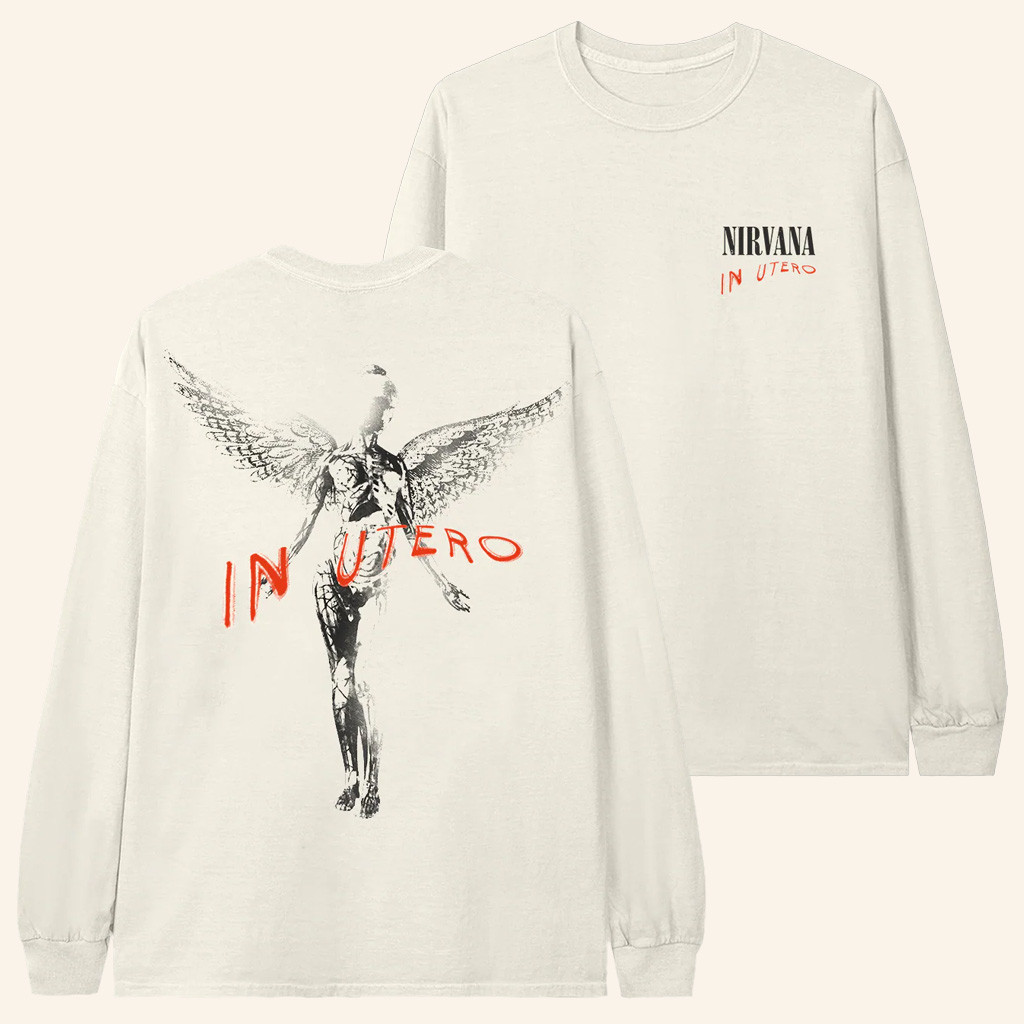 Nirvana Merch In Utero Long Sleeve Shirt Best Christmas Gifts For Men Nirvana Merch In Utero Long Sleeve Shirt Best Christmas Gifts For Men