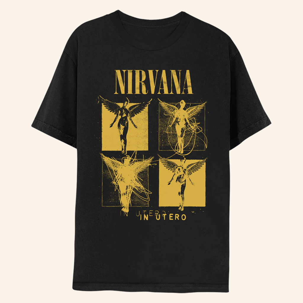 Nirvana Merch In Utero Sketch T-Shirt Christmas Present Ideas For Men Nirvana Merch In Utero Sketch T-Shirt Christmas Present Ideas For Men
