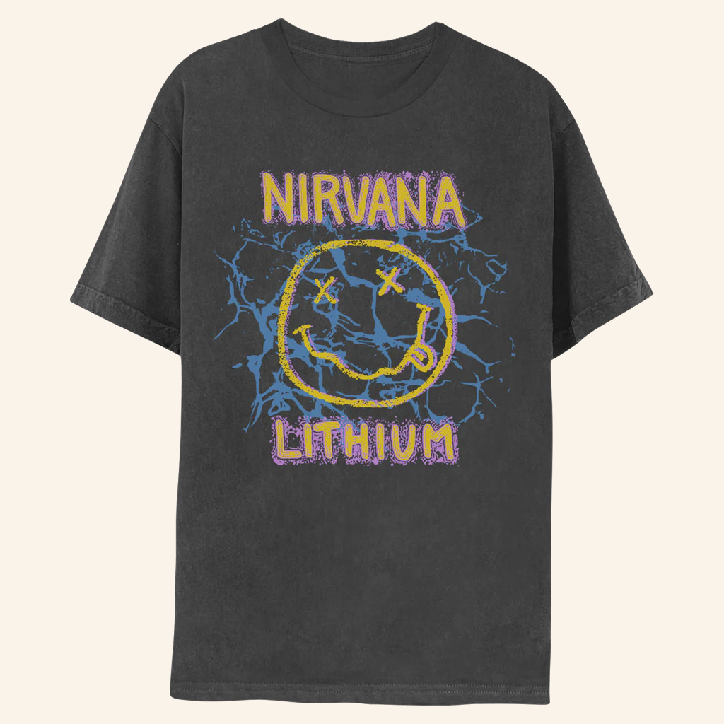 Nirvana Merch Lithium T-Shirt Good Christmas Gifts For Boyfriend Nirvana Merch Lithium T-Shirt Good Christmas Gifts For Boyfriend