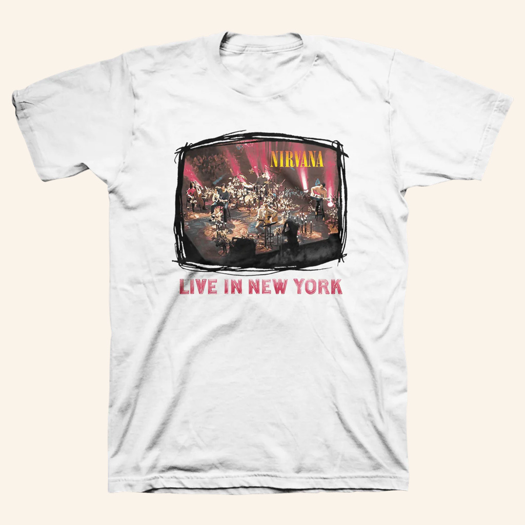 Nirvana Merch Live In New York T-Shirt Christmas Ideas For Brother Nirvana Merch Live In New York T-Shirt Christmas Ideas For Brother