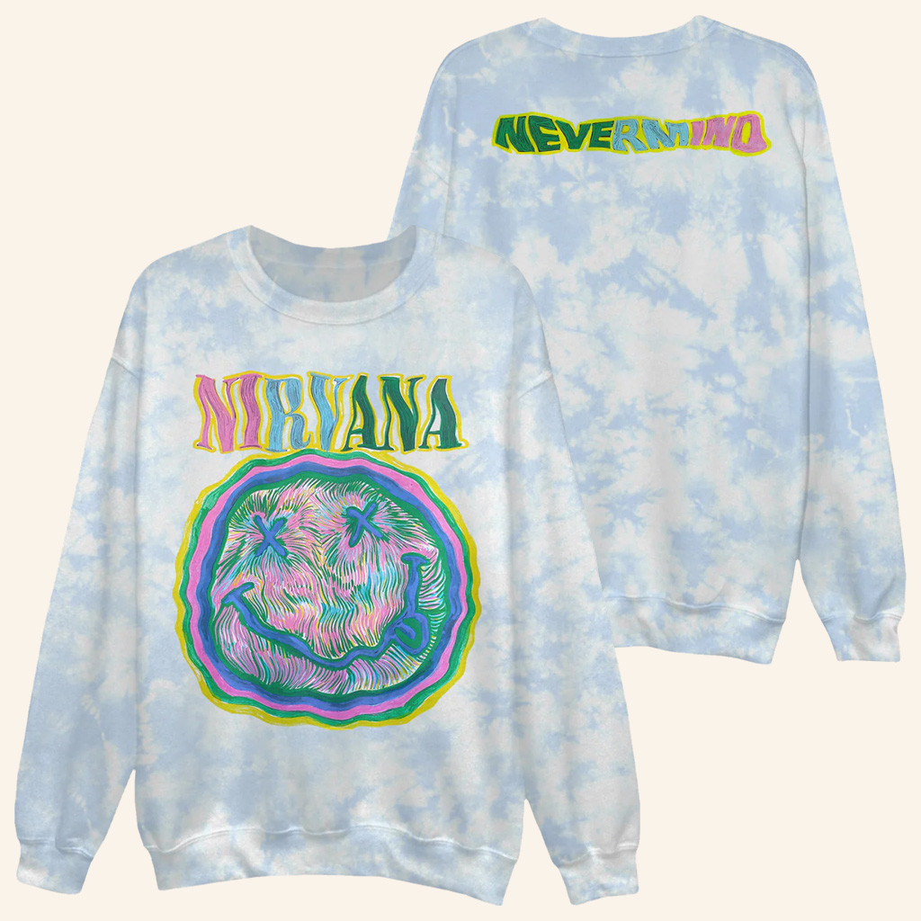 Nirvana Merch Nevermind Sweatshirt Best Christmas Gifts For Boyfriend Nirvana Merch Nevermind Sweatshirt Best Christmas Gifts For Boyfriend