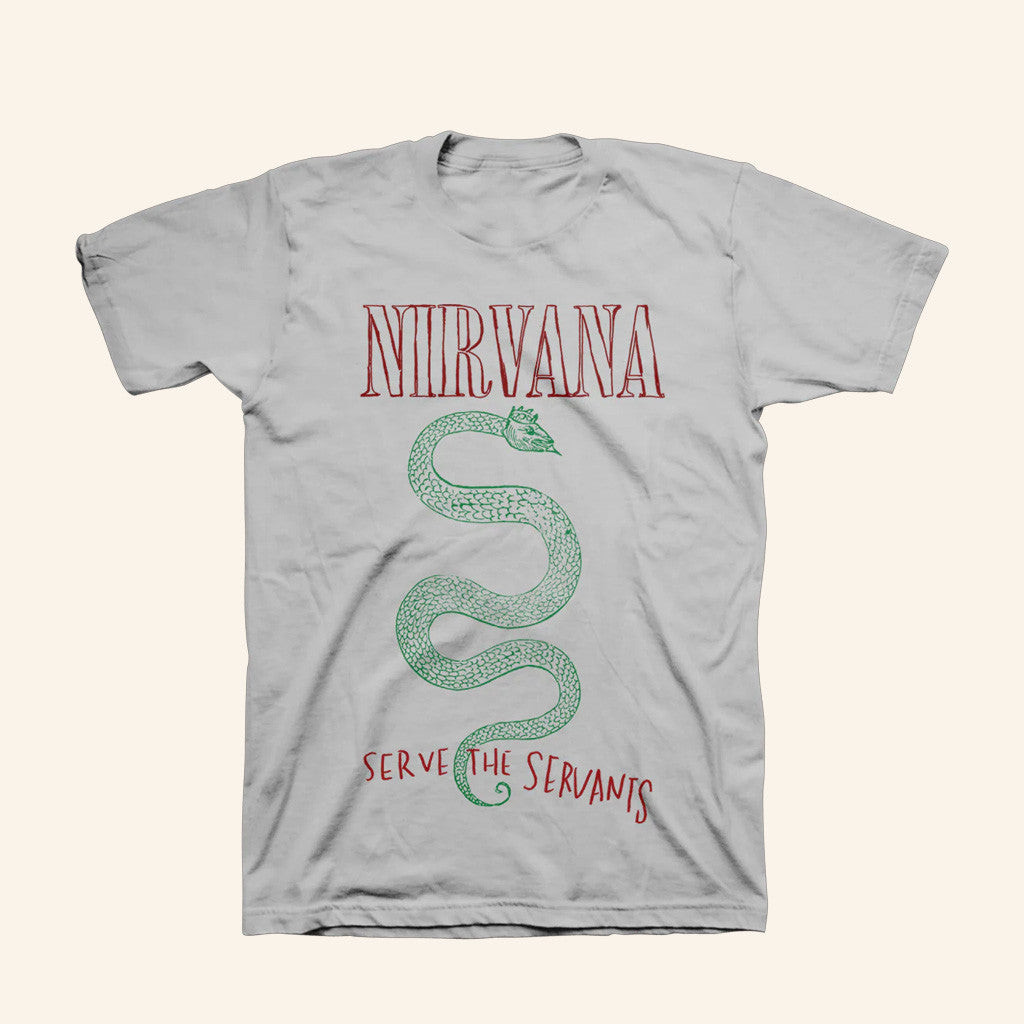 Nirvana Merch Serve The Servants Shirt Gift Ideas For Dudes