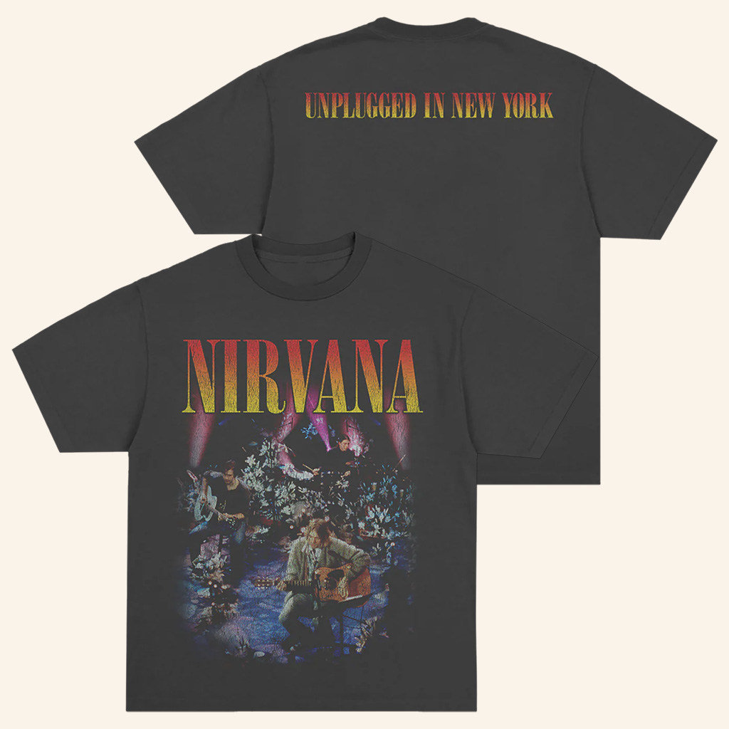 Nirvana Merch Unplugged In New York T-Shirt Top Christmas Gifts For Men Nirvana Merch Unplugged In New York T-Shirt Top Christmas Gifts For Men