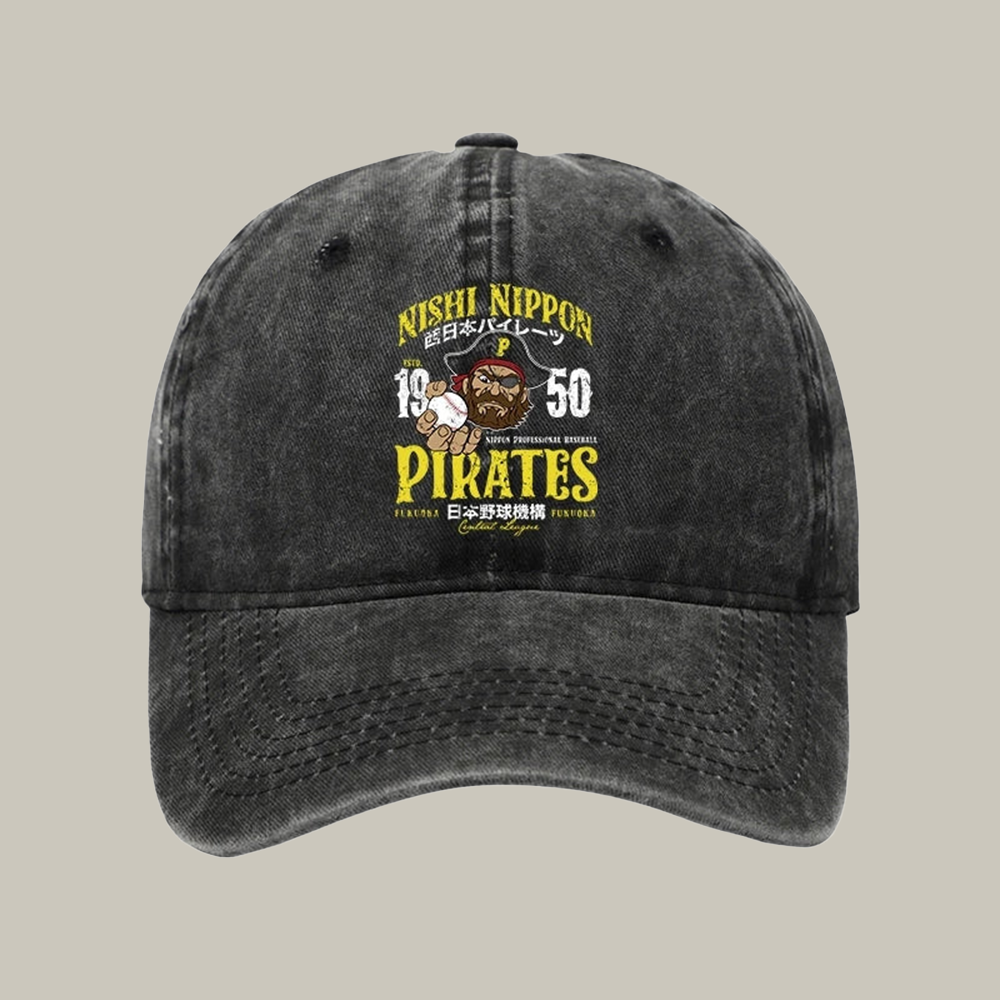 Nishi Nippon Baseball Washed Cap Unique Baseball Caps Christmas Gift Ideas For Him