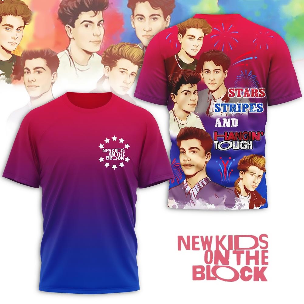NKOTB Stars Stripes And Hangin Tough-T-Shirt Best Gift For Fans