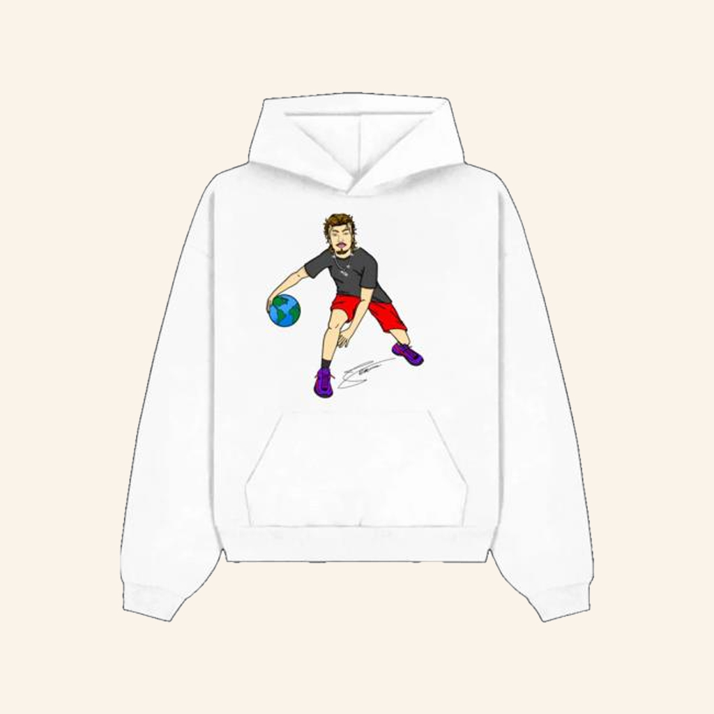 NNSquad Merch Dribbling The World White Hoodie Present For Brother
