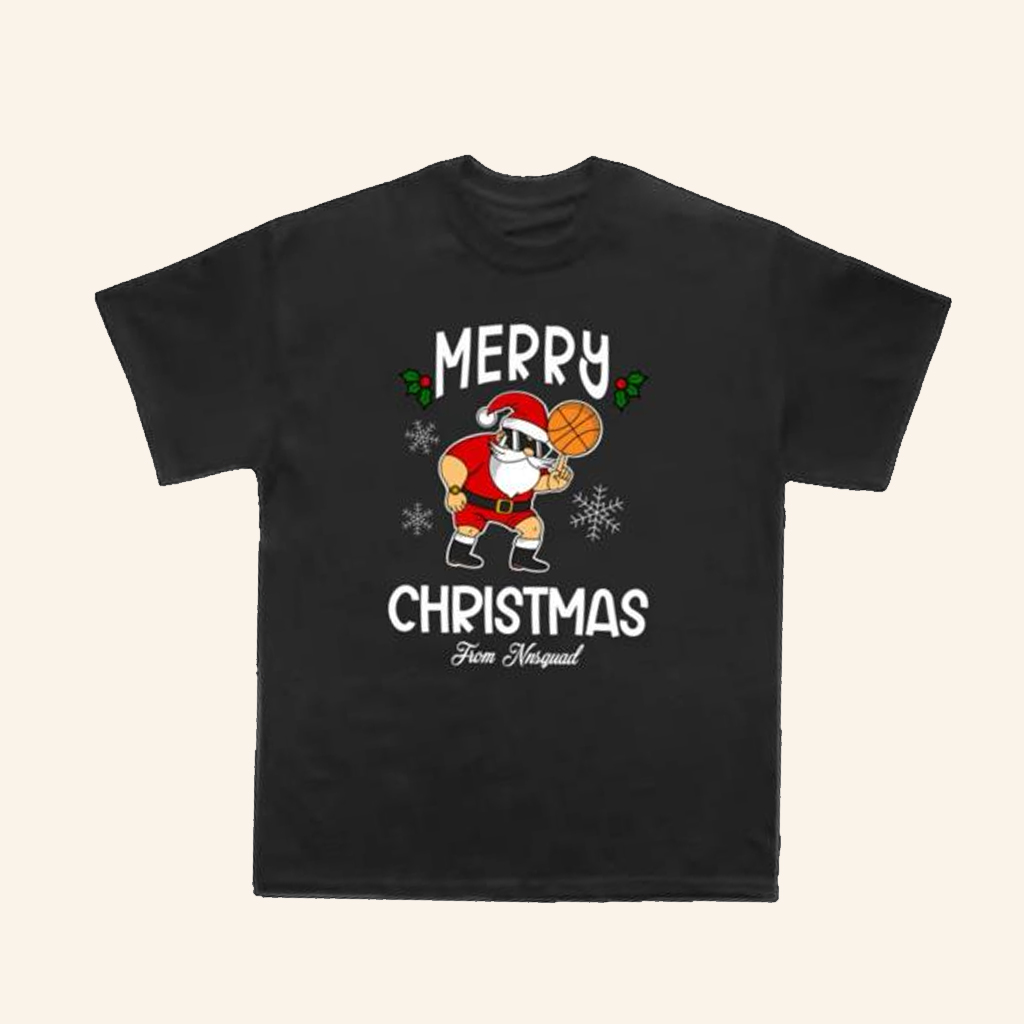 NNSquad Merch NNS Santa Black T-Shirt Christmas Gift For Brother