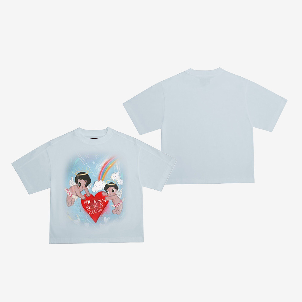 No Human Being Is Illegal Crop Top Anti Establishment Anti ICE Clothing Line