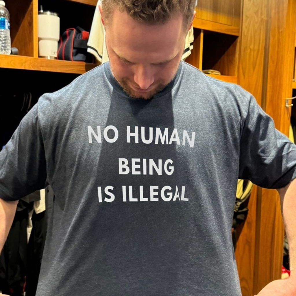 No Human Being Is Illegal T-Shirt Gifts For Dads Who Have Everything