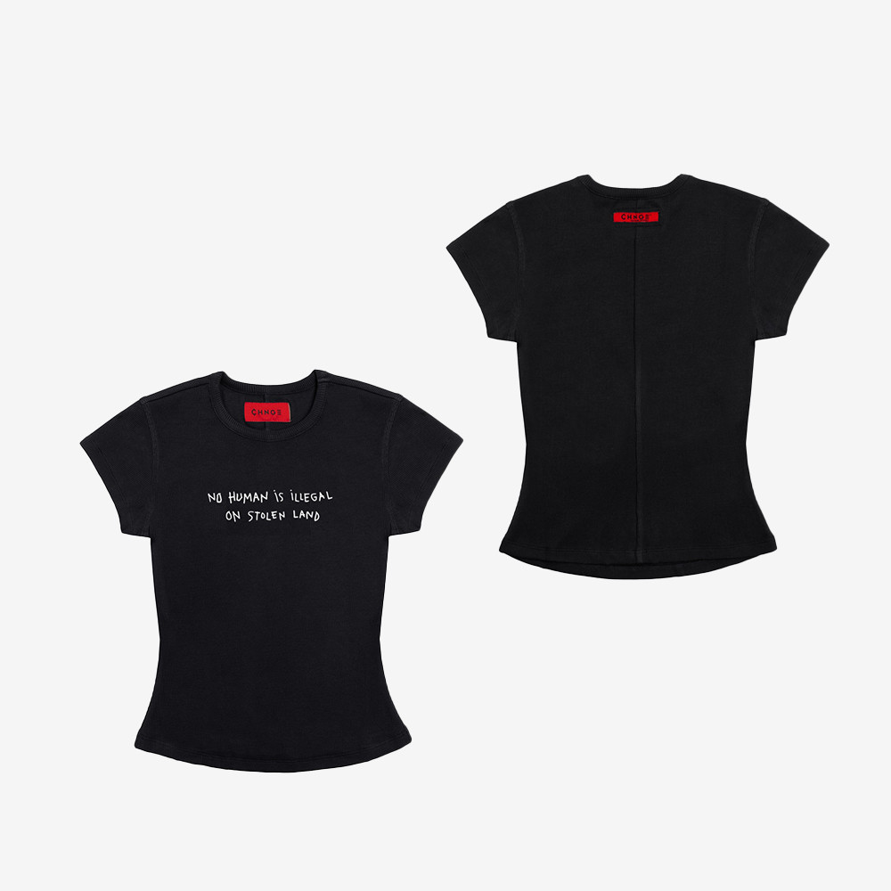 No Human Is Illegal Baby Tee Abolish ICE Wear Your Belief Tee Gift Ideas For Wife