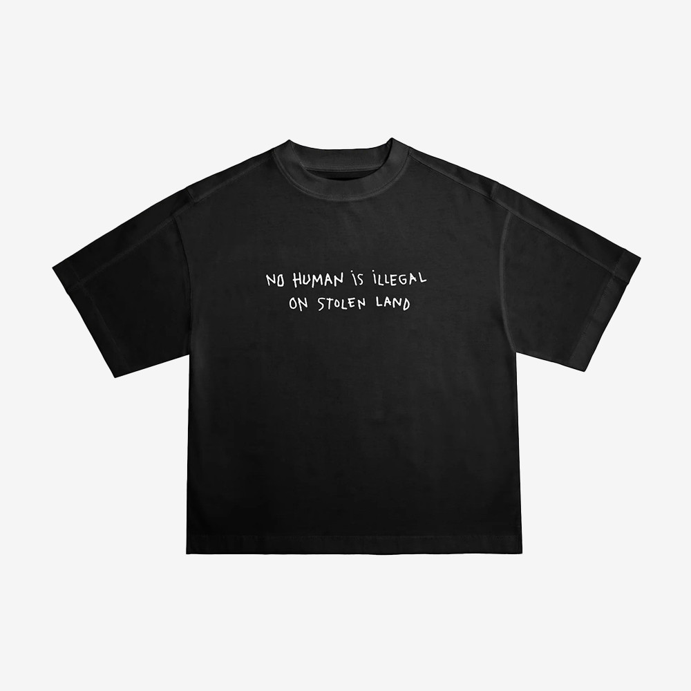 No Human Is Illegal On Stolen Crop Top Anti ICE Protest Clothing Gifts For Supporters