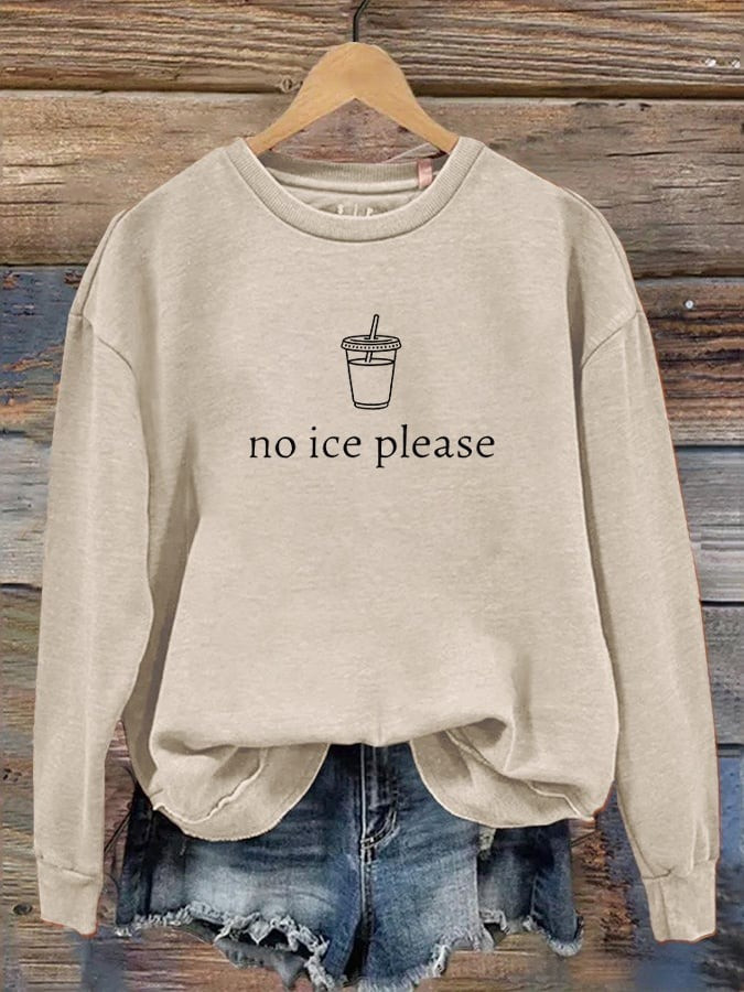 No ICE Please Sweatshirt Women Casual Political Protest Shirt Best Gift For Her