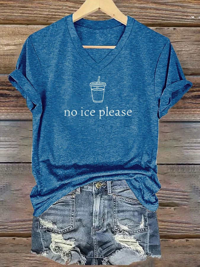 No Ice Please V-Neck Shirt Minnesota Strong T-Shirt Women's Resist Clothing Gifts For Mom