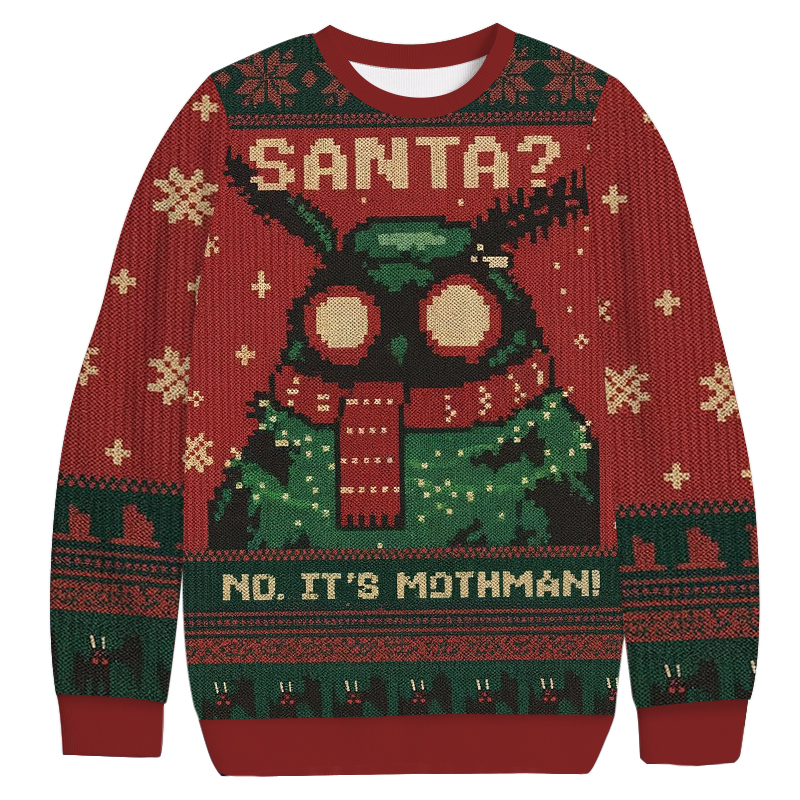No It's Mothman Meme Christmas Ugly Sweatshirt Christmas Party Novelty Sweater Gift Ideas No It's Mothman Meme Christmas Ugly Sweatshirt Christmas Party Novelty Sweater Gift Ideas