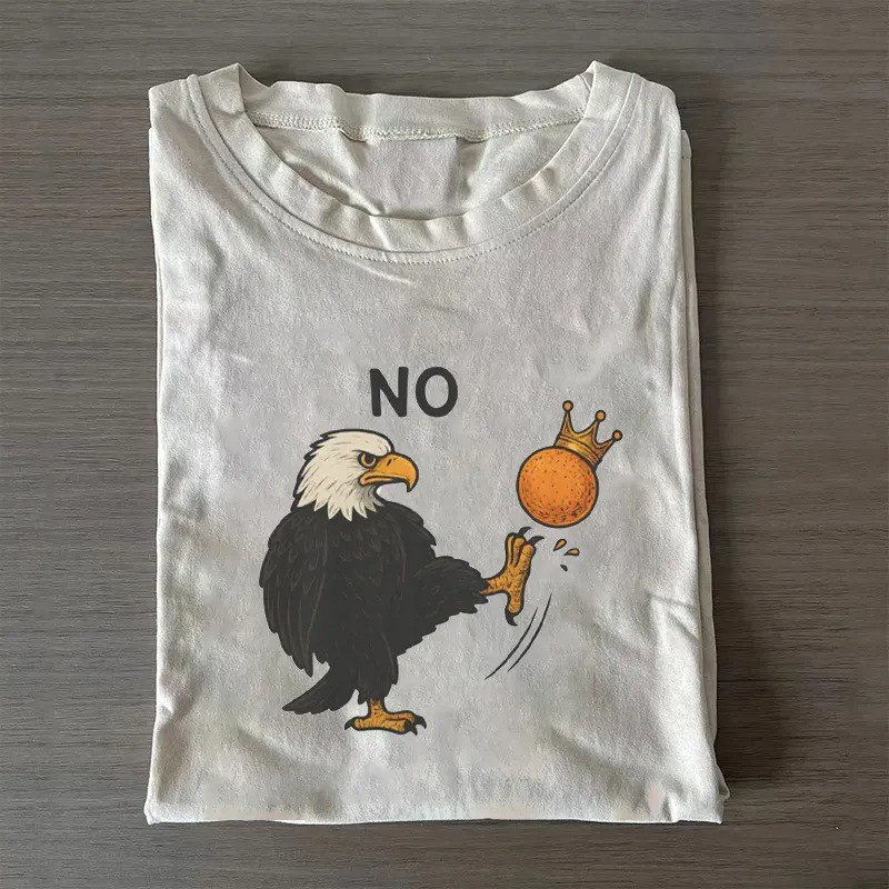 No King Crow T-Shirt Anti Trump Protest Graphic Tee Gift For Activists