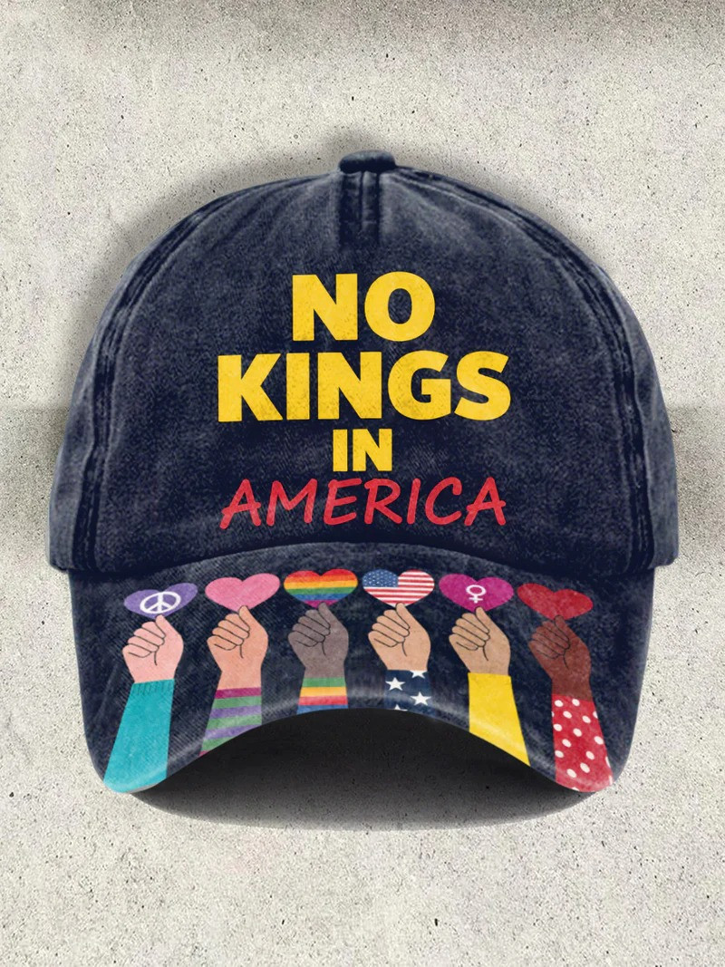 No King In America Baseball Cap Social Justice Resistance Merch Gift For Peace Lover