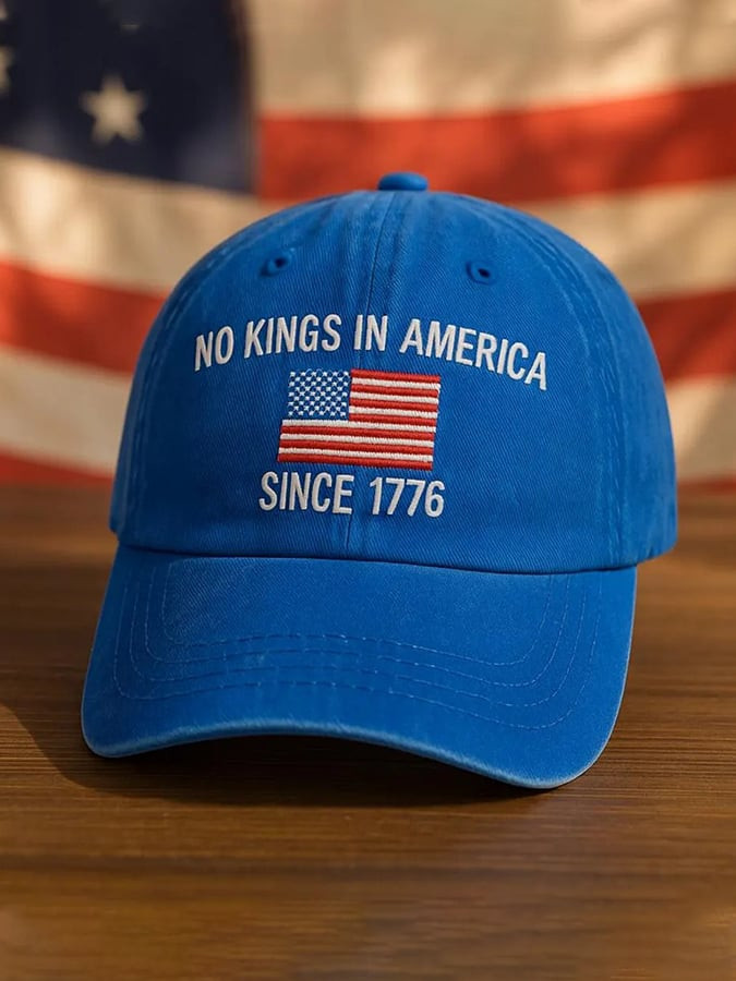 No King In America Since 1776 Hat Political Cap Support Democracy Gifts