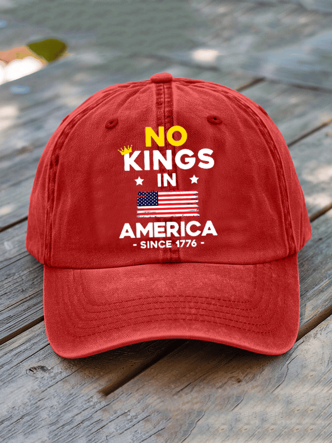 No King In America Since 1776 Hat Political Hat Pro Democracy Gifts