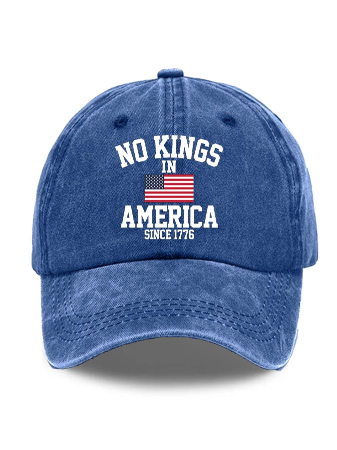 No King In America Since 1776 Hat Support Democracy Political Cap Him Gifts