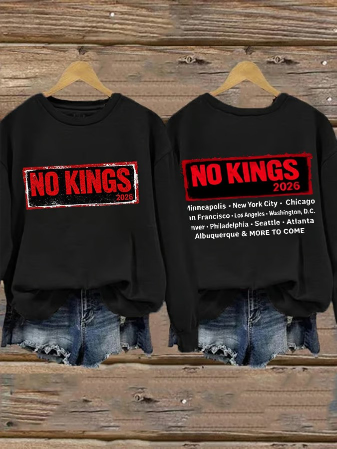 No Kings 2026 Nationwide Protest Sweatshirt Political Clothing Resistance Shirt Best Gift For Activists