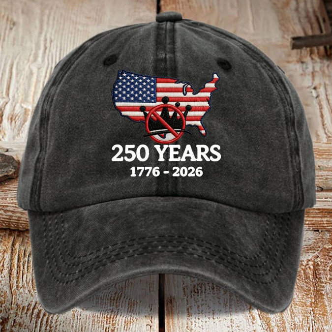 No Kings 250 Years 1776 2026 Hat Anti MAGA Baseball Cap Present For Patriots