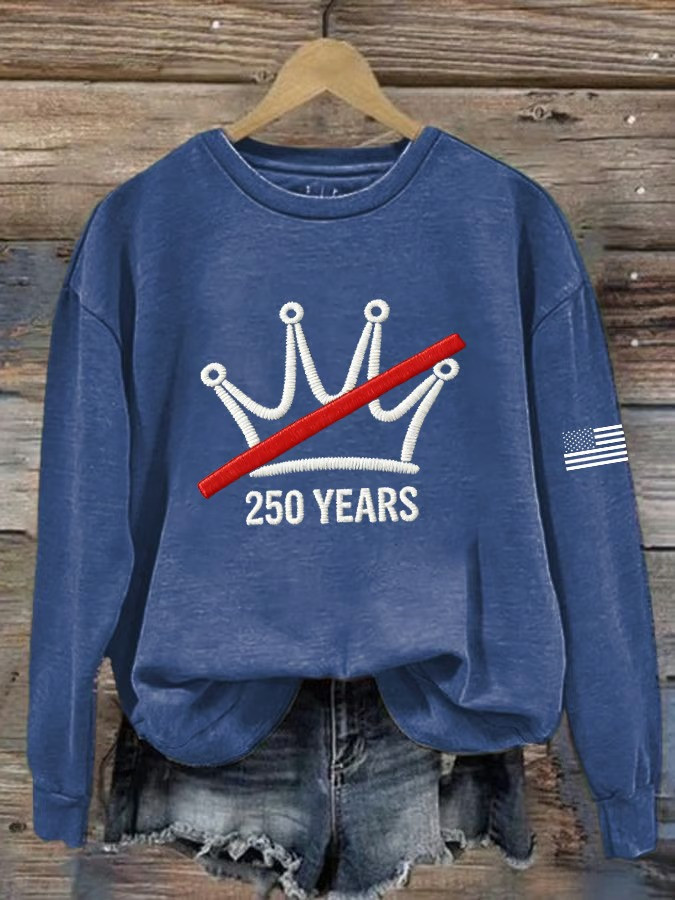 No Kings 250 Years Sweatshirt No Kings Protest 2026 Clothes Patriotic Gifts For Wife