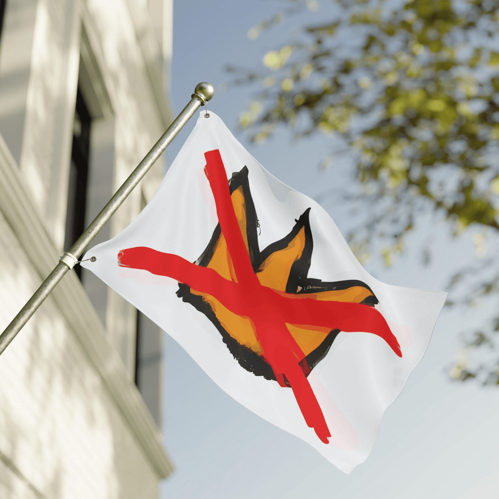 No Kings Flag FDT No Kings In America Flag Protect Democracy House Garden Flag