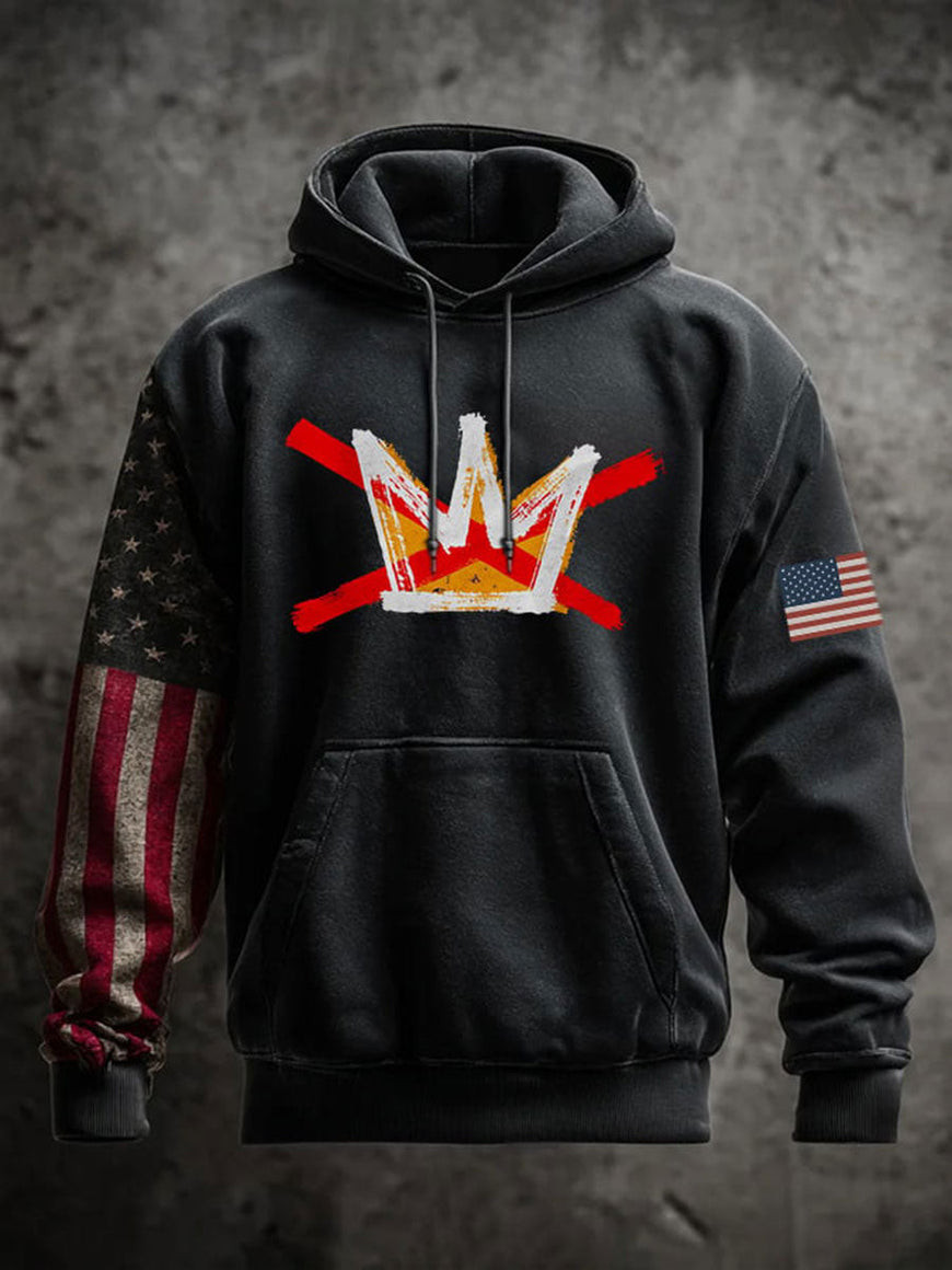 No Kings Hoodie Anti King Clothing Freedom America Apparel Anti ICE Gifts For Patriotic Men