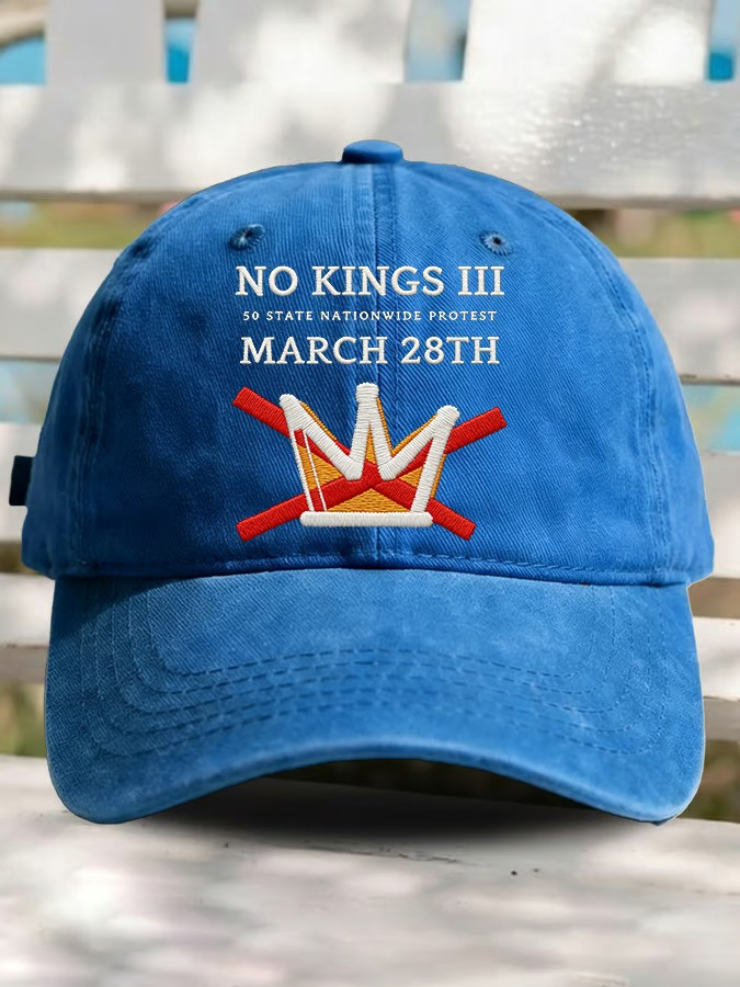 No Kings III March 28Th Hat 50 State Nationwide Protest Cap Gifts For Patriotic Friends