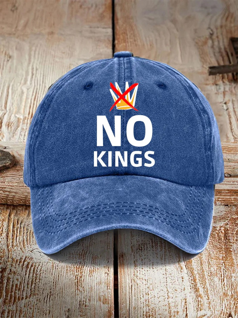 No Kings in America Baseball Cap Anti Trump Resistance Merch Gift For Supporters