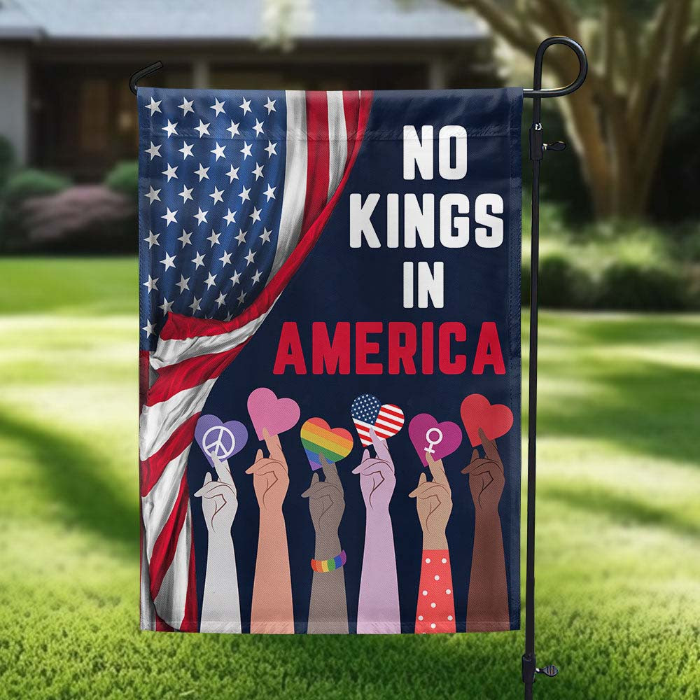 No Kings In America Flag Anti Trump House Flag Gift Ideas For Supporters