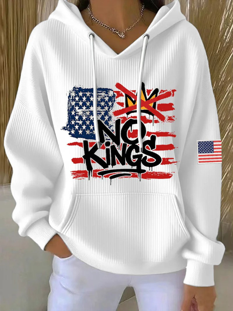 No Kings In America Hoodie Anti Trump Clothing Best Gifts For Daughter