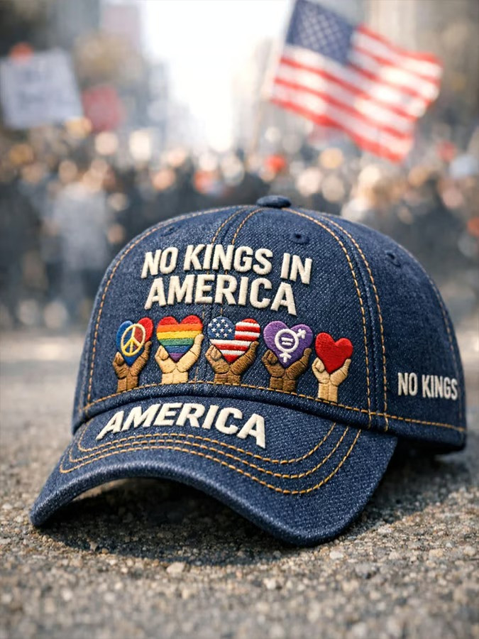 No Kings In America Protest Baseball Hat Patriotic Cap Unity Gift Best Gift For Democracy Supporters