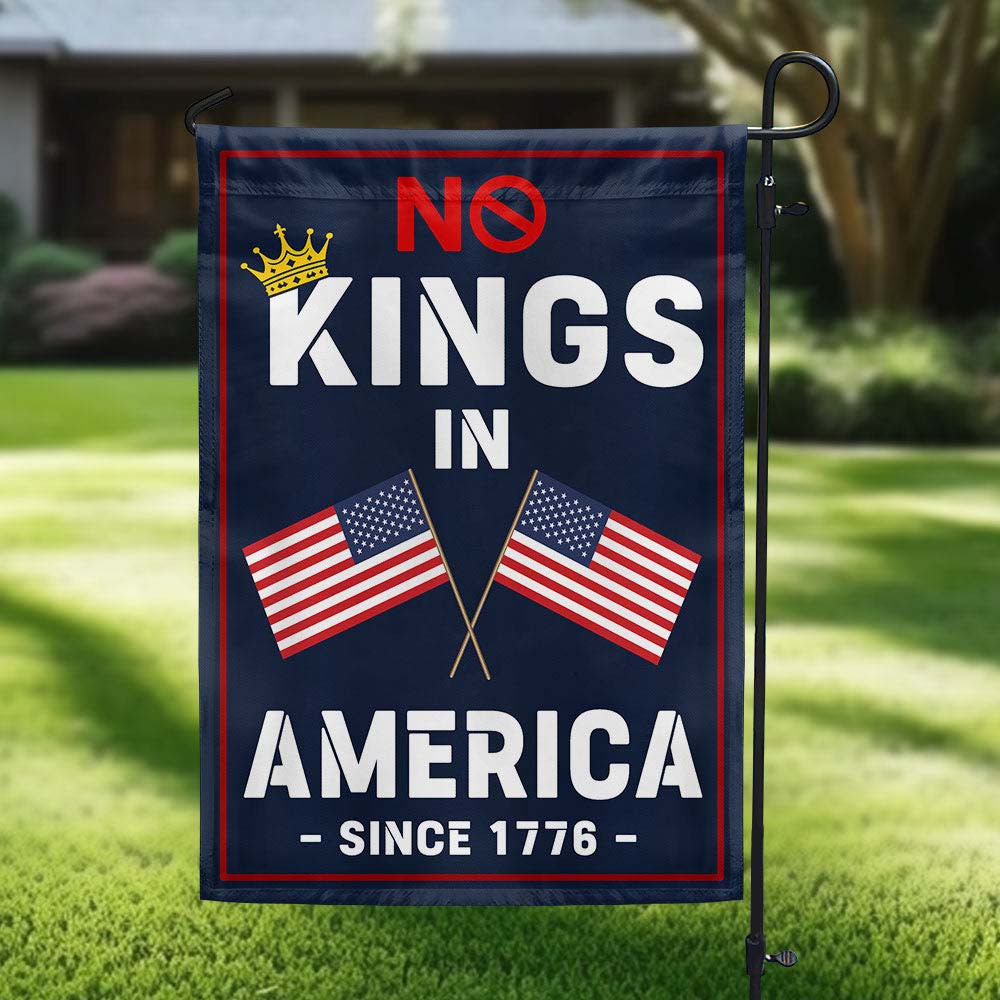 No Kings In America Since 1776 Flag No ICE House Flag Gift Ideas For Anti Trump